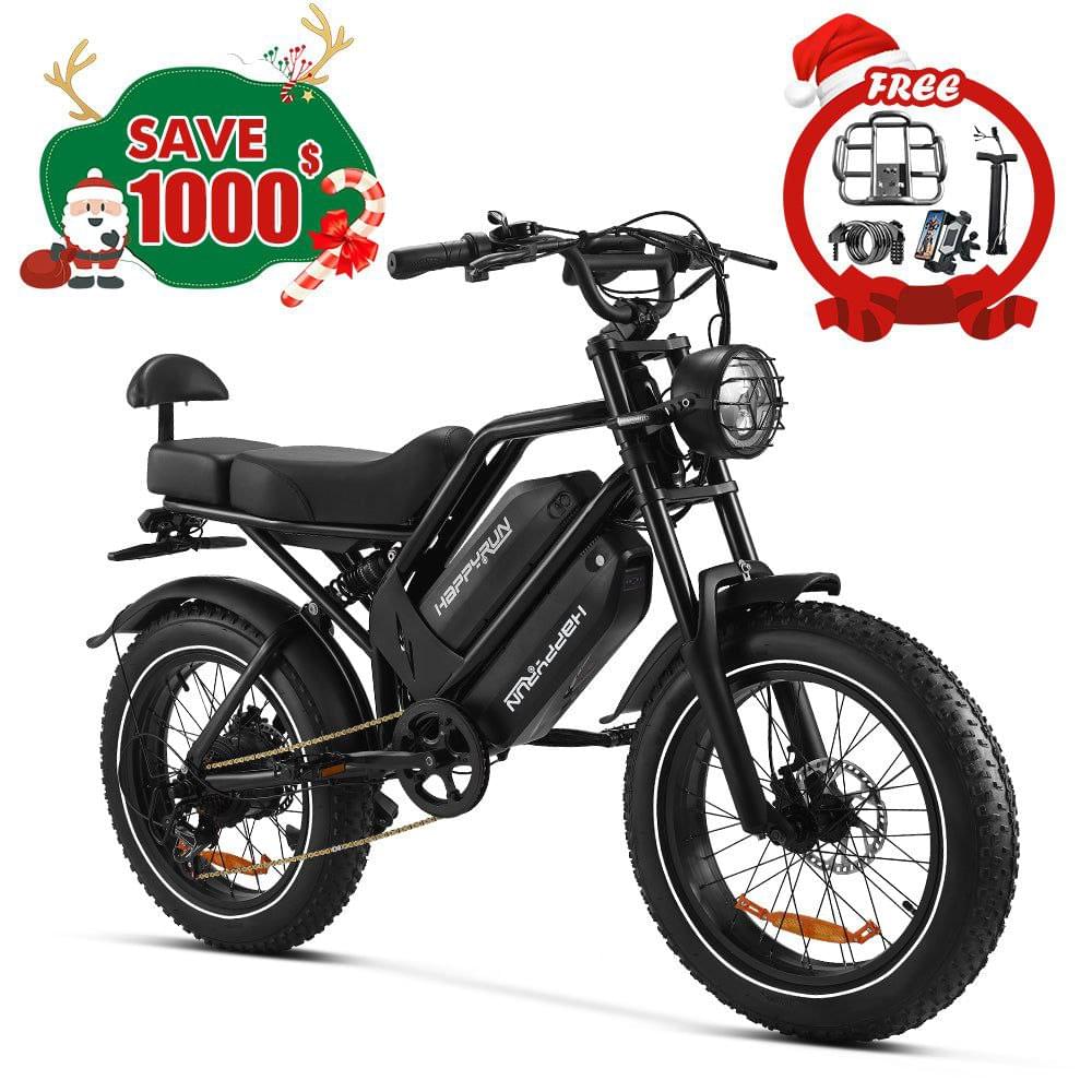 Happyrun G70 2000W dual battery fast electric cargo bike