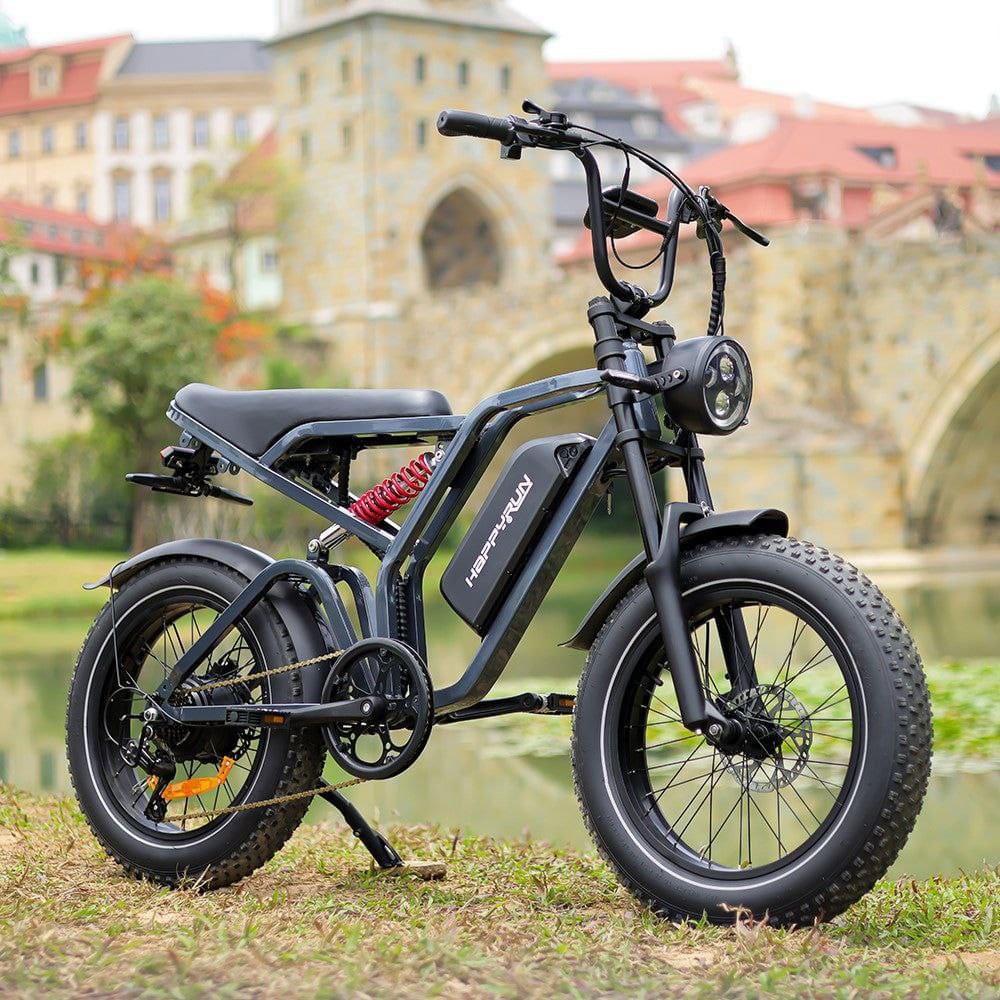 HappyRun G60 Pro 2000W Moped-Style Off-Road Fat Tire Electric Bike - Image 6